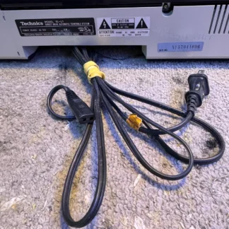 Vintage Technics SL-L1 / SL-L2 turntable AC power cord.