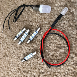 Vintage Kenwood KR-2300 front panel LED lamps kit .