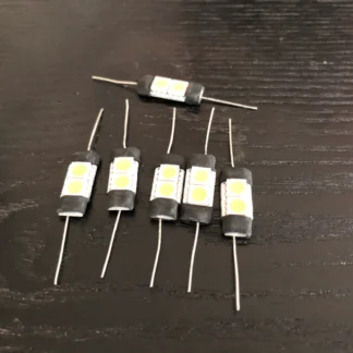 Fisher RS-1015 / rs-1020 / rs-1022 / rs-1030 / rs-1040/ rs-1050 vintage receiver front dial lamps LED replacement. (6 pcs.)