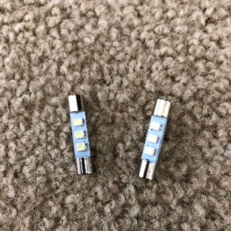 Vintage HH Scott A-437 /A-457 amplifier METERS LED lamps .