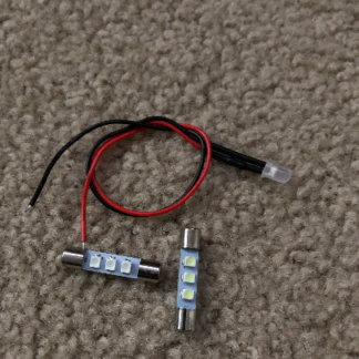 Vintage Lafayette LR-810 front panel LED lamps kit .