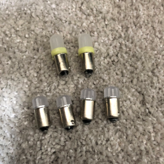 Vintage Fisher 70-RT tube AM/FM tuner front panel lamps set.