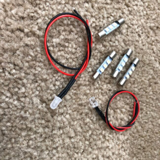Vintage Kenwood KR-2120 / KR-2300 receiver front panel LED lamps kit.