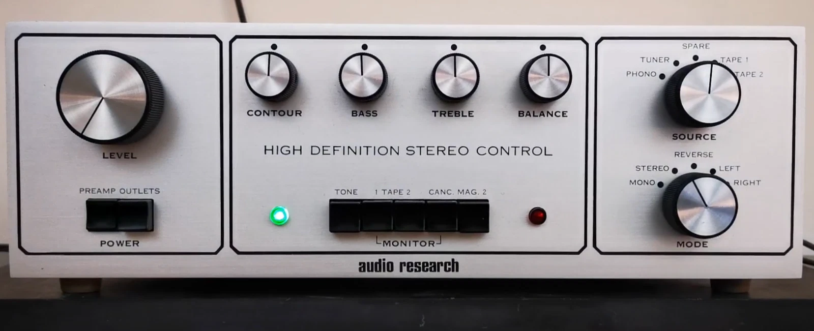 Repair/restoration service for Audio Research SP-3A-1 Vacuum Tube PREAMP.